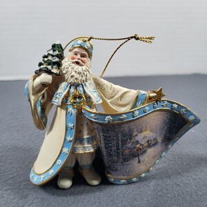 Ashton Drake Thomas Kinkade Ornament Old World Santa Frosty Christmas Eve